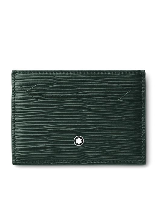 Montblanc Green Leather Meisterstück 4810 Card Holder for men