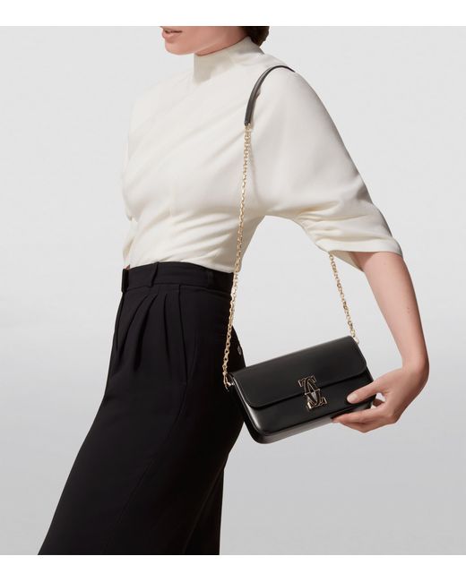 Cartier Black Mini Leather C De Chain Bag