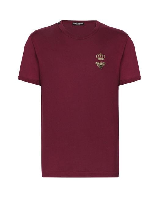 Dolce & Gabbana Embroidered T-shirt for men