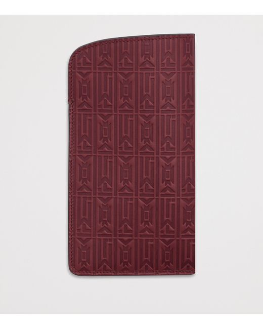 Jacques Marie Mage Purple Leather Circa Sunglasses Slip Case for men