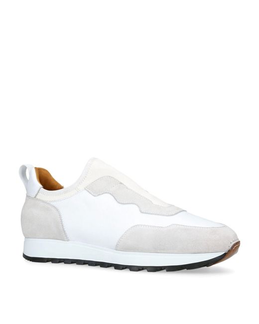 Magnanni Shoes White Leather Murgon Mica Sneakers for men