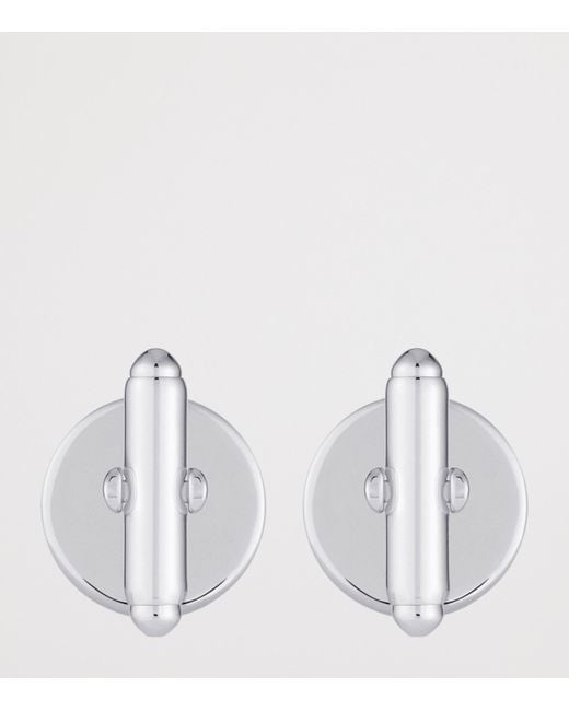 Givenchy White 4G Cufflinks for men