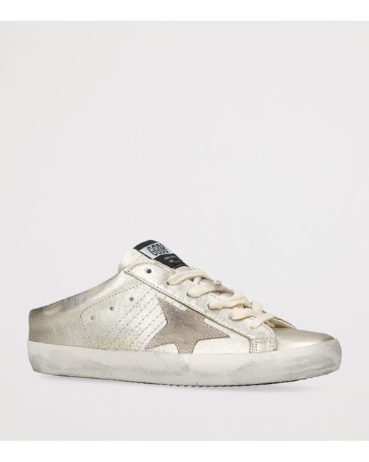 Golden Goose Deluxe Brand White Leather Super Star Sabot Low-Top Sneakers