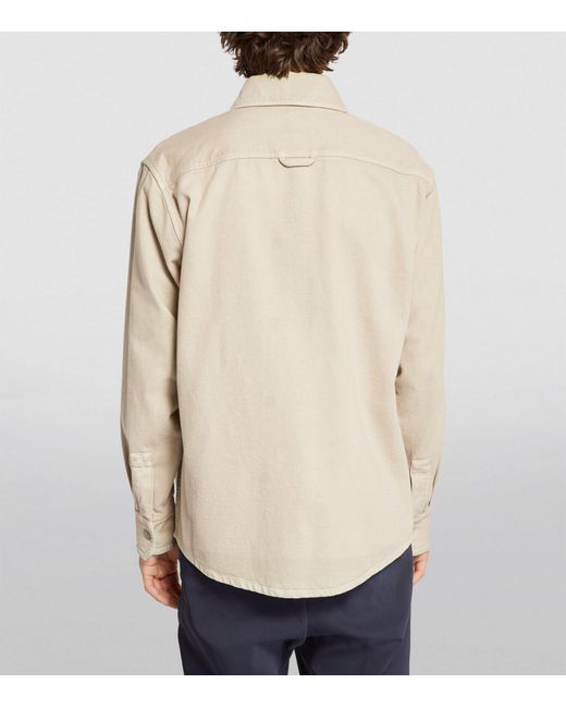 A.P.C. Natural Cotton Twill Overshirt for men