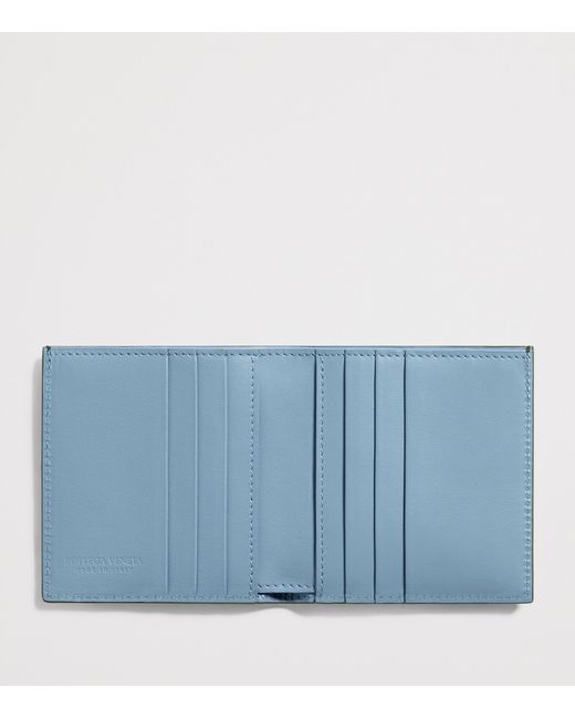 Bottega Veneta Green Slim Leather Intrecciato Bifold Wallet for men