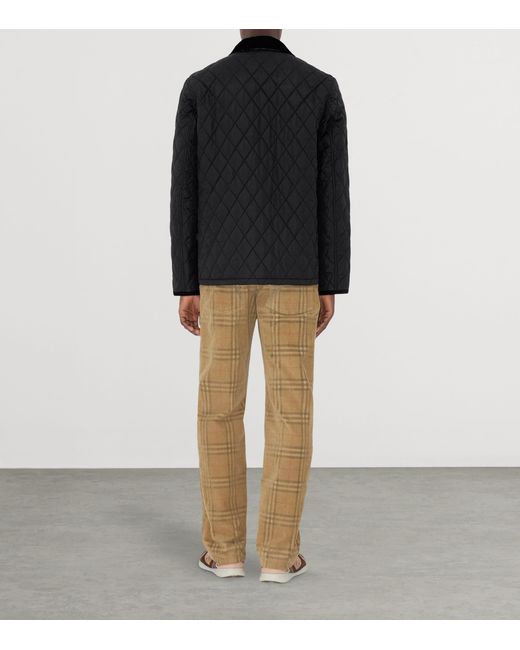 Burberry Black Quilted Barn Jacket for men