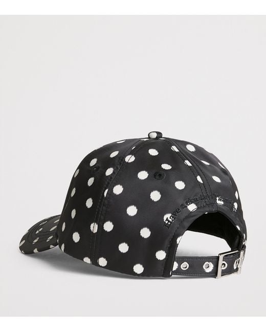 Ganni Black Embroidered Logo Baseball Cap