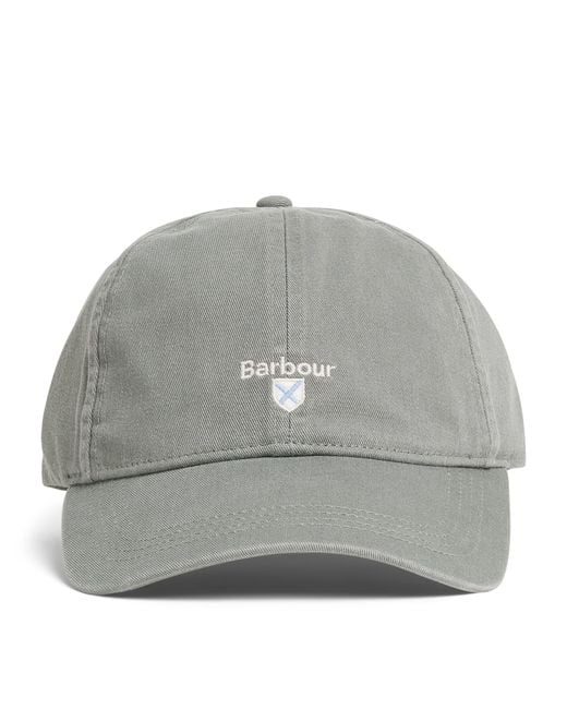 Barbour Gray Cotton Cascade Baseball Cap for men