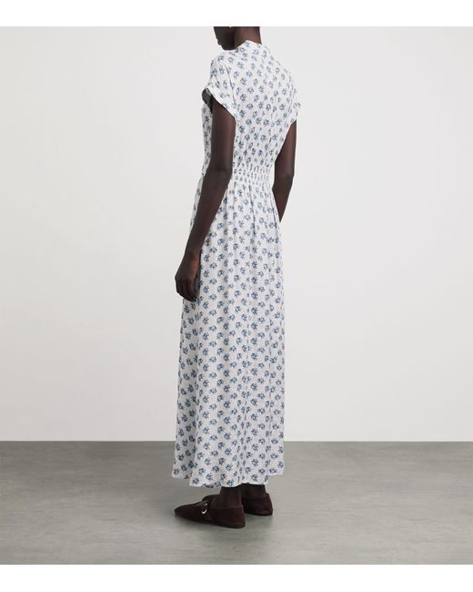 Maje White Floral Mini Dress