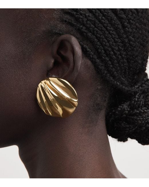 Chloé Natural Pleats Clip-On Earrings