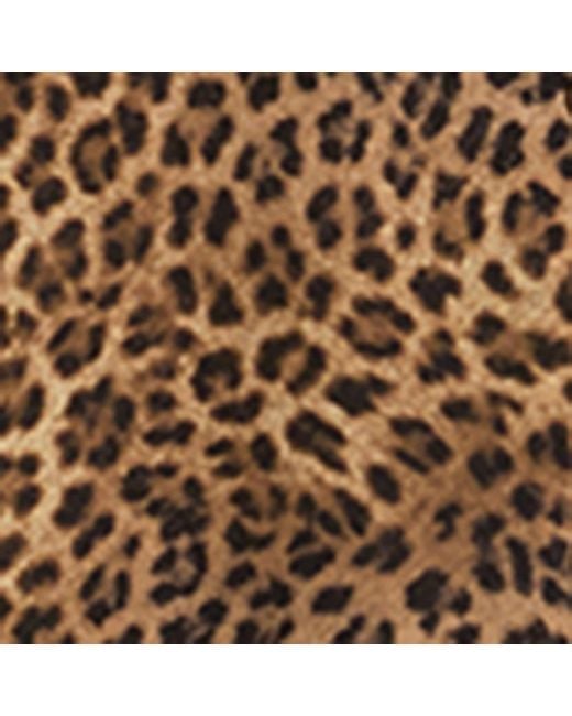 Weekend by Maxmara Brown Silk Leopard Print Midi Shirt Dress