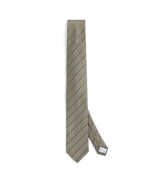 Eton of Sweden Green Silk Striped Tie for men