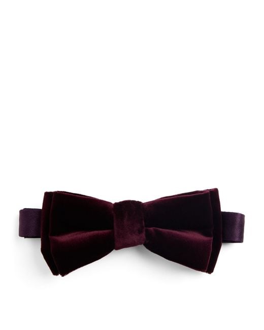 Paul Smith Black Velvet Bow Tie for men
