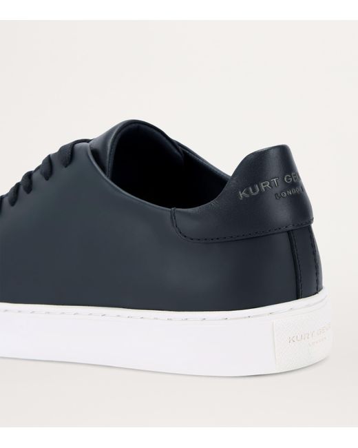 Kurt Geiger Blue Leather Lennon Sneakers for men