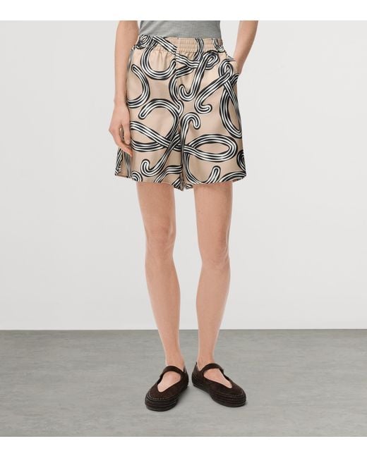 Loewe Multicolor X Paula & Apos;S Ibiza Relaxed Silk Shorts