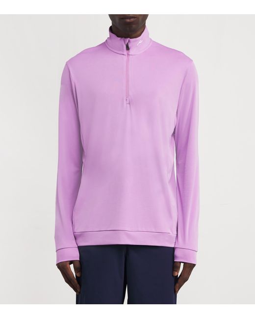 Kjus Purple Kallen Quarter-Zip Sweatshirt for men