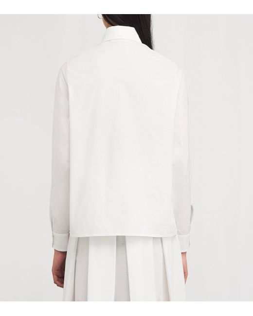 Eleventy White Stretch-Cotton Shirt