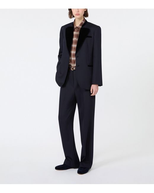 Weekend by Maxmara Black Virgin Wool Blazer