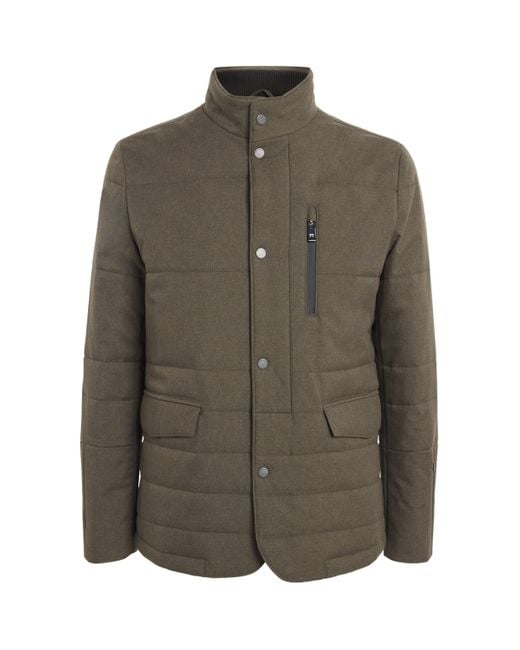 Pal Zileri Green Padded Jacket for men