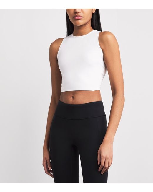 On Shoes White Studio Cropped Tank Top