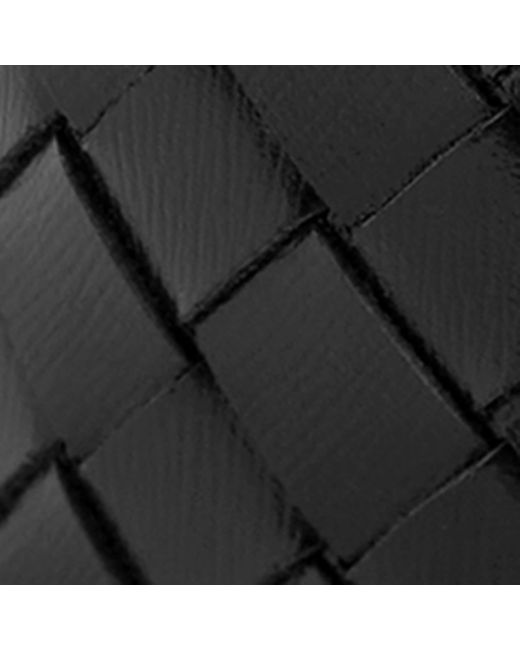 Bottega Veneta Black Leather Intrecciato Piccolo Belt for men