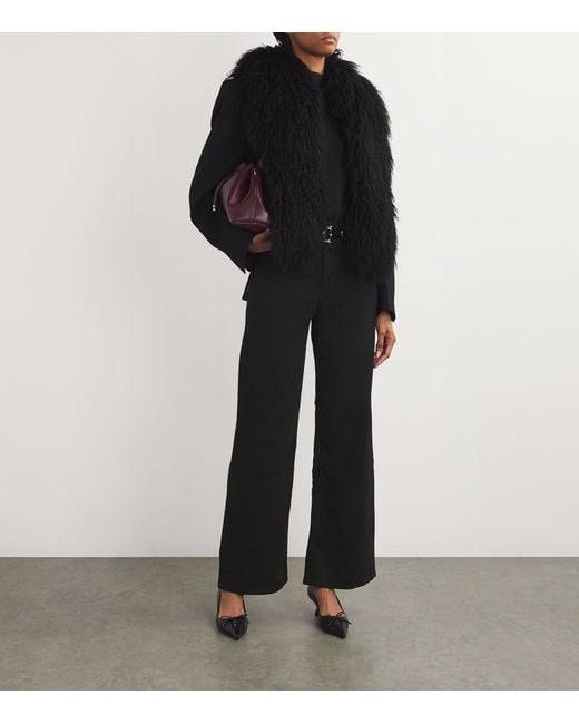 Rag & Bone Black Hadley Straight Jeans