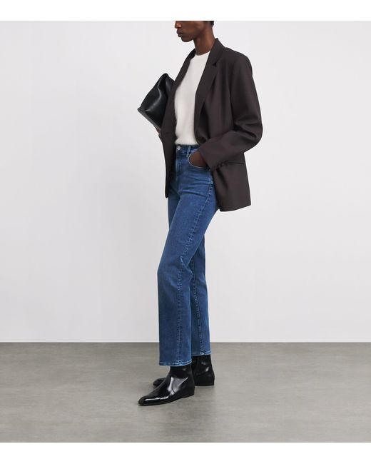 FRAME Blue Le Sleek Straight Jeans