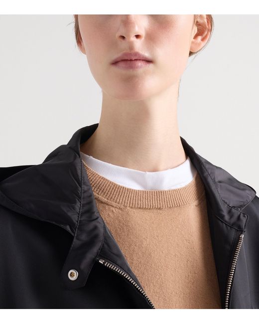 Prada Black Re-Nylon Hooded Jacket