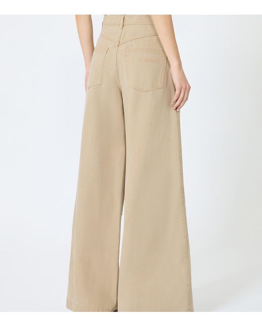 Max Mara Natural Wide-Leg Jeans
