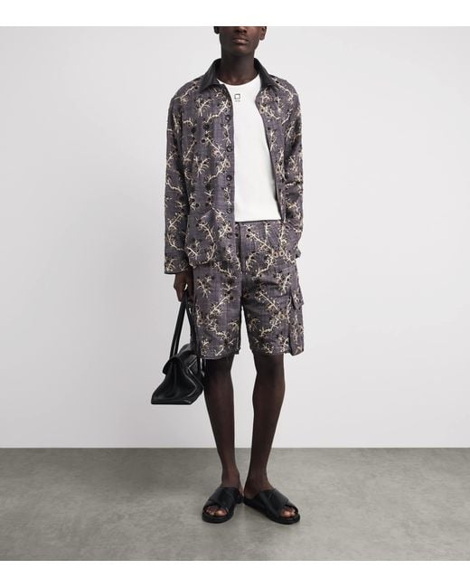 Kartik Research Gray Silk Embellished Chintz Jacket for men