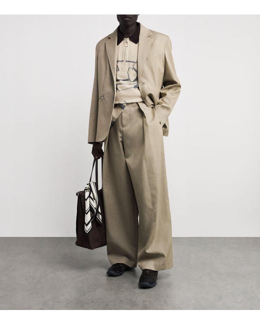 J.W. Anderson Natural Wool Tailored Blazer for men