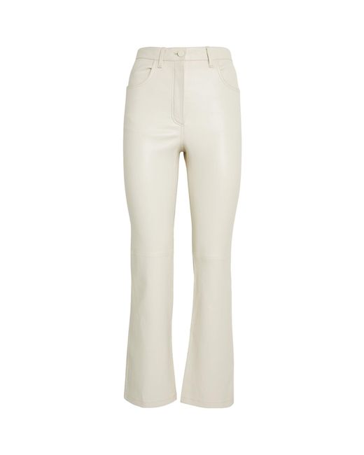 Joseph Natural Leather Duke Trousers