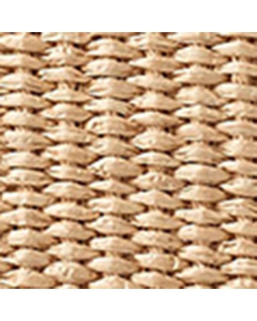 Jimmy Choo Natural Raffia Zip-Up Pouch