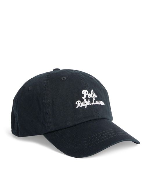 Polo Ralph Lauren Blue Cotton Logo Baseball Cap for men