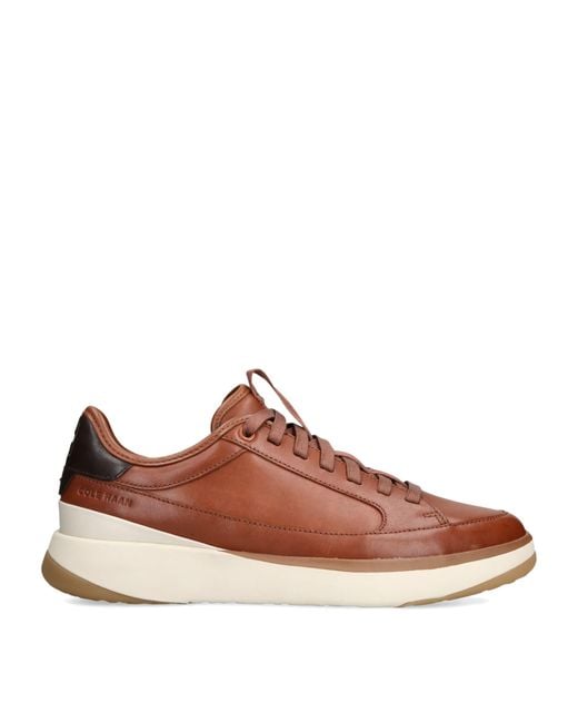 Cole Haan Brown Men's Grandprø All-day Court Sneakers for men