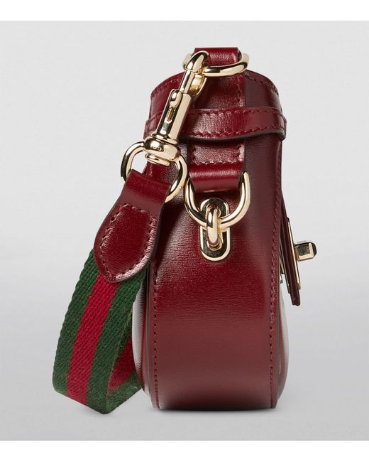 Gucci Red Mini Moon Shoulder Bag