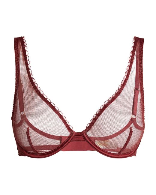 Myla Synthetic Verity Close Plunge Bra in Red - Lyst
