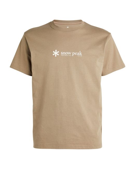 Snow Peak Natural Cotton Logo T-shirt for men
