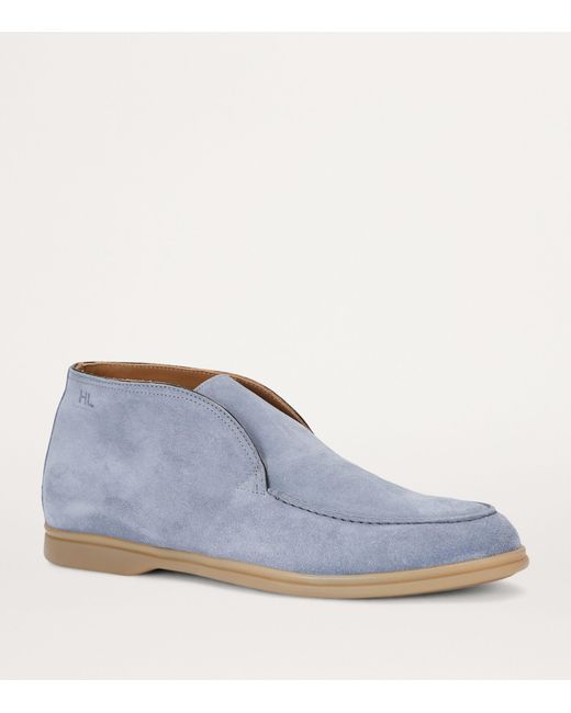 Harry's Of London Blue Suede Tower Boots for men