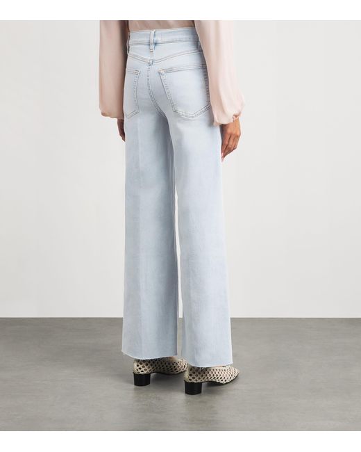 FRAME White Le Slim Palazzo Wide-Leg Jeans