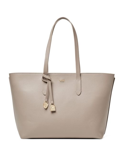 Aspinal Natural Leather East West Tote Bag