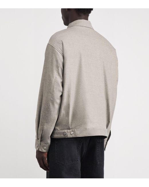 NN07 Gray Petrus Zip-Up Jacket for men