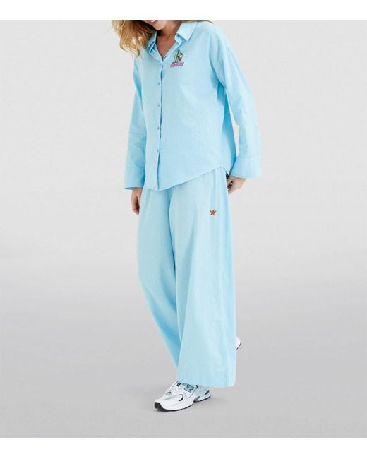 Chinti & Parker Blue Surfing Snoopy Pyjama Set
