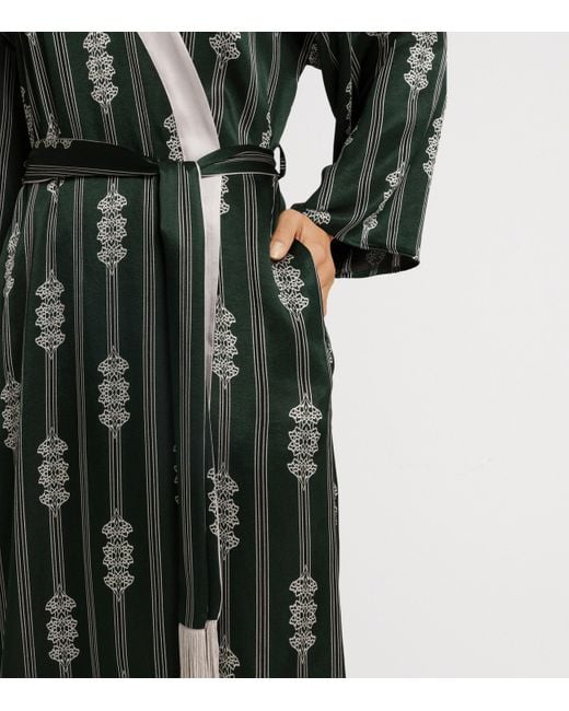 Hanro Black Stripe Indra Robe