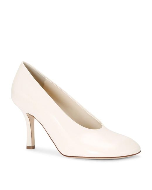 Burberry White Leather Baby Pumps 85