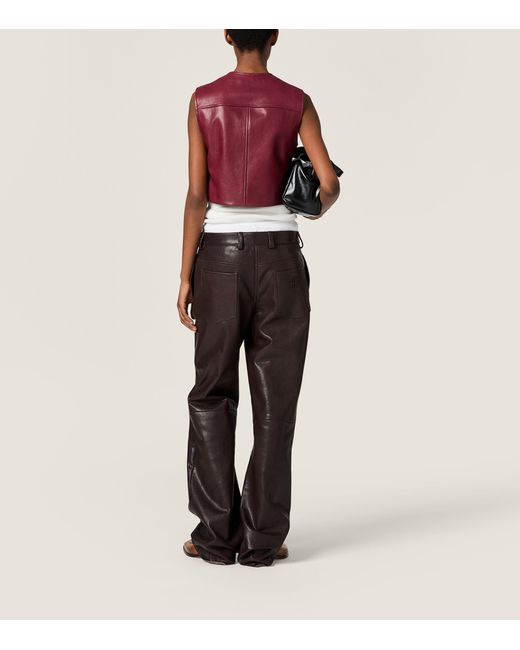 Miu Miu Red Leather Vest