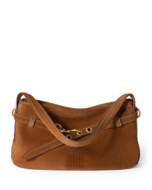 Miu Miu Brown Shoulder Bags