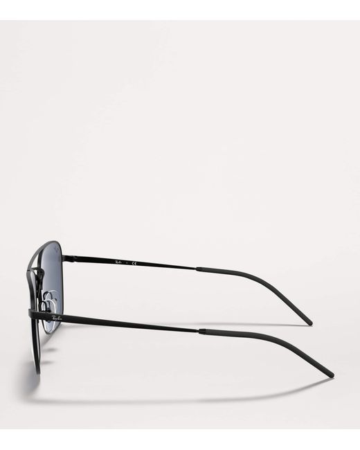 Ray-Ban Blue Metal Square Sunglasses for men