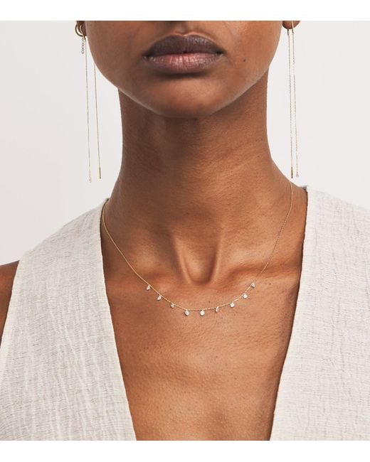 PERSÉE White And Diamond 9-Stone Danaé Necklace