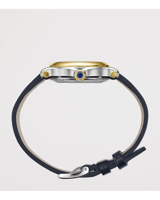 Chopard Metallic Stainless Steel And Diamond Happy Sport Watch